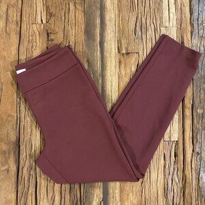Hugo Boss Leggings Women's US 4 Red Side Zipper Pants Actual Size 28 x 29